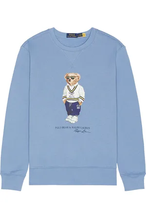 Ralph Lauren Heritage Icon Bear Crewneck Sweatshirt in Blue