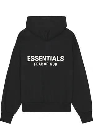 FEAR OF GOD Classic Fit Fleece Zip Up Hoodie in Black