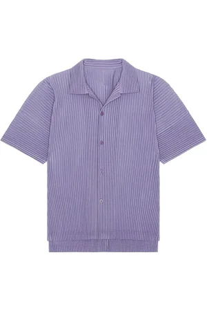 Issey Miyake Button Up Shirt in Purple