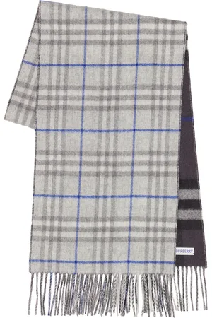Burberry Check Scarf in Grey