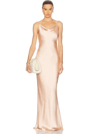 Norma Kamali Slip Maria Gown in Blush