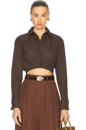 Max Mara Angio Top in Chocolate