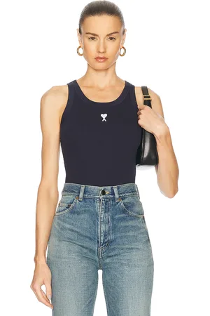 Ami Adc Tank Top in Navy