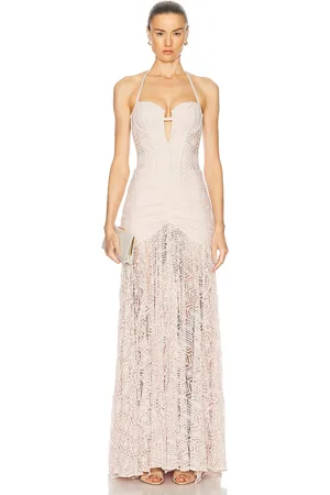PATBO Seashell Lyrca Dress in Blush