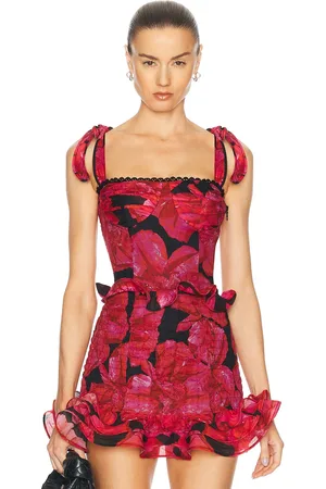 CHARO RUIZ IBIZA Dessine Top in Red,Black