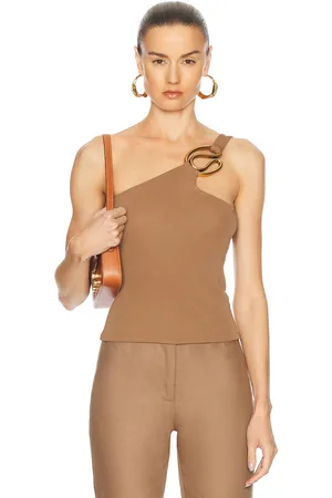 Cult Gaia Ania Top in Beige