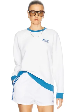 Sporty & Rich Runner Soft Crewneck Sweatshirt in