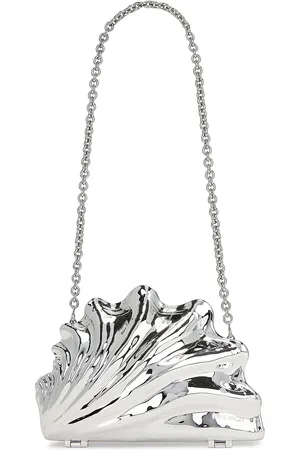 J.W.Anderson Shell Clutch in Metallic