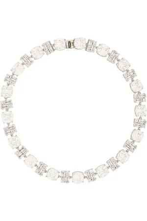 Paco rabanne Crystal Choker in Metallic Silver