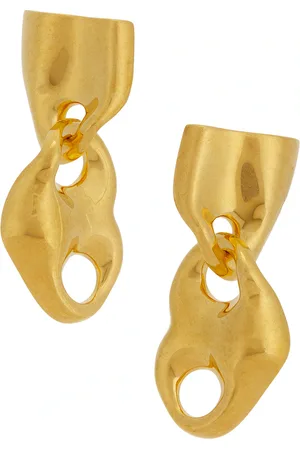 Tom Ford Brass Earrings in Metallic Gold