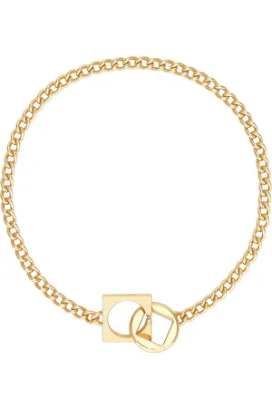 Jacquemus Le Collier Rond Carre in Metallic Gold