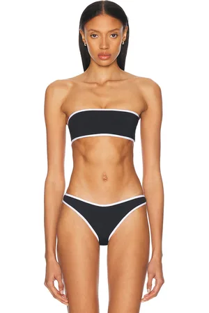 Tropic of C Bando Bikini Top in Black
