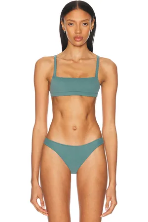 Tropic of C Minimal Bralette Bikini Top in Teal