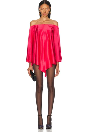 ALEXANDRE VAUTHIER Satin Mini Dress in Pink