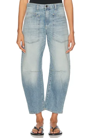 NILI LOTAN Shon Curved Leg in Blue