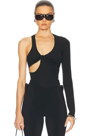 Courrèges Twist Asymmetrical Jersey Top in