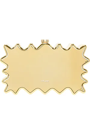 Cult Gaia Paloma Clutch in Metallic Gold