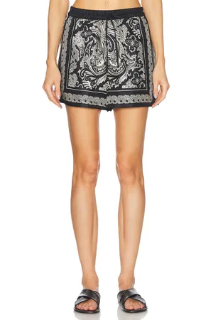 NILI LOTAN Frances Silk Short in Black