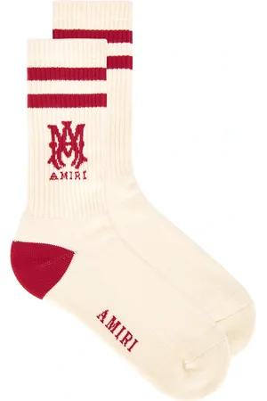 AMIRI MA Stripe Sock in Red