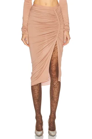 Rick Owens Svita Knee Skirt in Blush