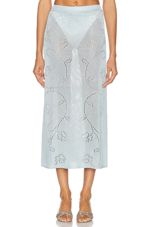 Calle Del Mar Ivy Skirt in Baby Blue