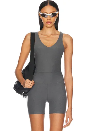 Beyond Yoga Spacedye Good Day Cropped Tank Top in Grey