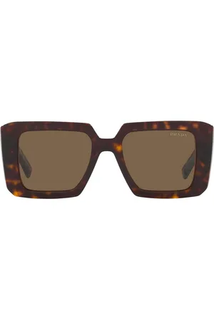 Prada Square Sunglasses in Chocolate
