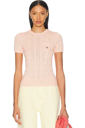Ralph Lauren Short Sleeve Sweater in Blush