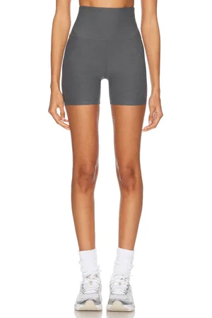 Beyond Yoga Spacedye Keep Pace Biker Short in Grey
