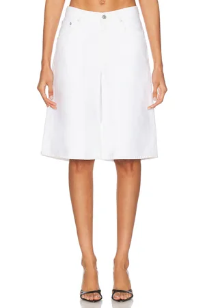 AGOLDE Baggy V Short in White