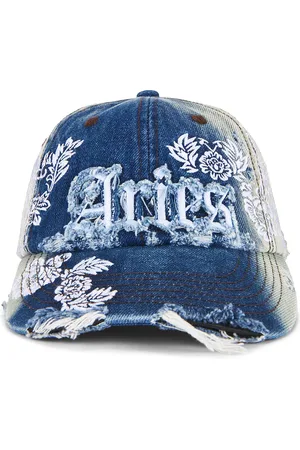 ARIES Destroyed Lace Cap in Blue