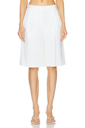 Simkhai Pleated Long Short in White