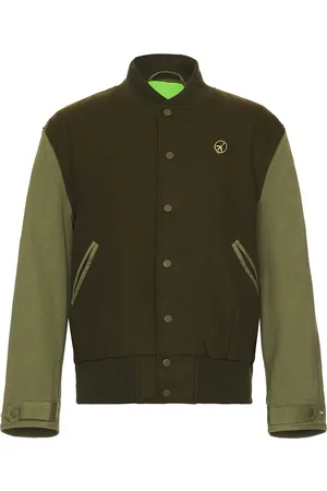 Mister Green M-65 Varsity Jacket in Army