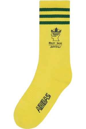 adidas X Brain Dead Tube Socks in Yellow
