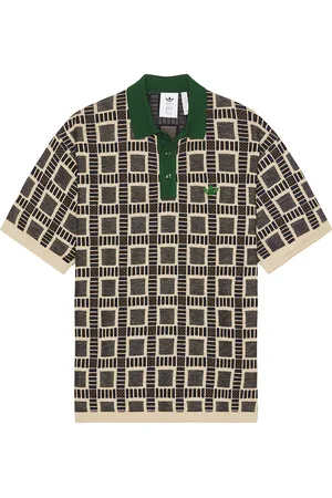 adidas X Brain Dead Short Sleeve Polo in Brown