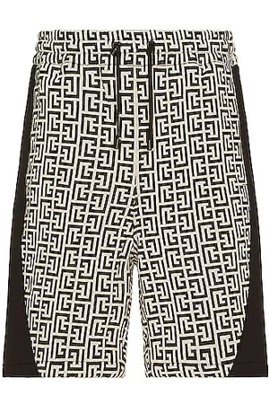 Balmain Jacquard Monogram Shorts - Farfetch