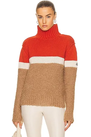 Moncler Maglione Tricot Turtleneck Cardigan - Red Sweaters