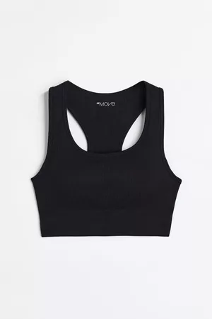 LAPP padded corset sports bra in black