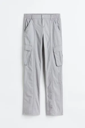 Canvas Cargo Pants - Dark gray - Ladies