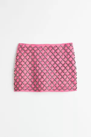 H&M Rhinestone-embellished mini skirt