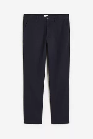 Slim Fit Flat Front Stretch Trousers