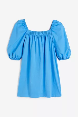 H&M Puff-sleeved cotton dress