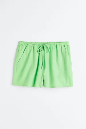 H&M Linen-blend pull-on shorts