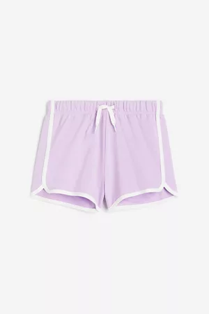 Miss Blumarine bow-detailing cotton shorts - Purple