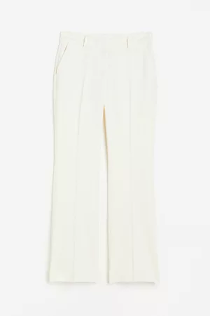 Buy Sameer Madan White Banana Crepe Flared Trousers Online  Aza Fashions