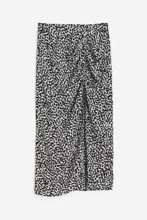 H&M Crêpe high-slit skirt