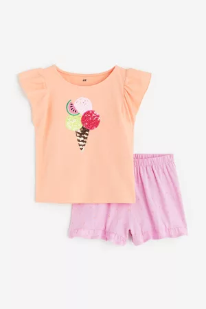 H&M 2-piece motif-detail set