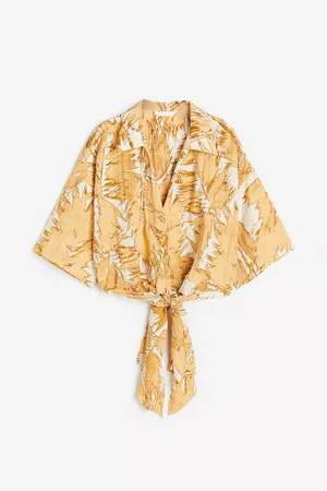 H&M Tie-detail blouse
