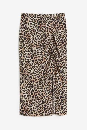 H&M Crêpe high-slit skirt