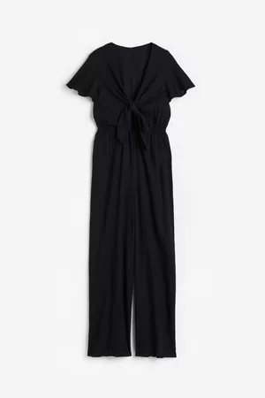 H&M Women Jumpsuits - Linen-blend jumpsuit - Black